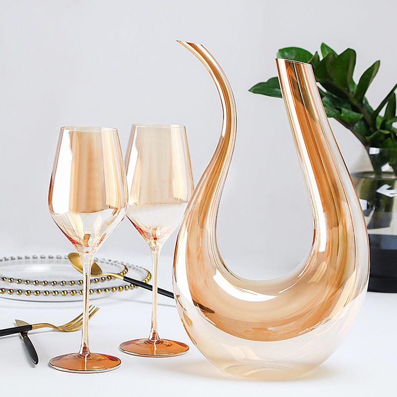 European-style household amber crystal glass Bordeaux wine tall glass wine set