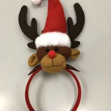 圣诞节头箍鹿角头扣圣诞发箍儿童成人充棉鹿帽头箍派对圣诞用品装扮