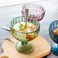 欧式复古冰激凌杯沙拉糖水碗创意彩色玻璃碗家用奶昔杯图