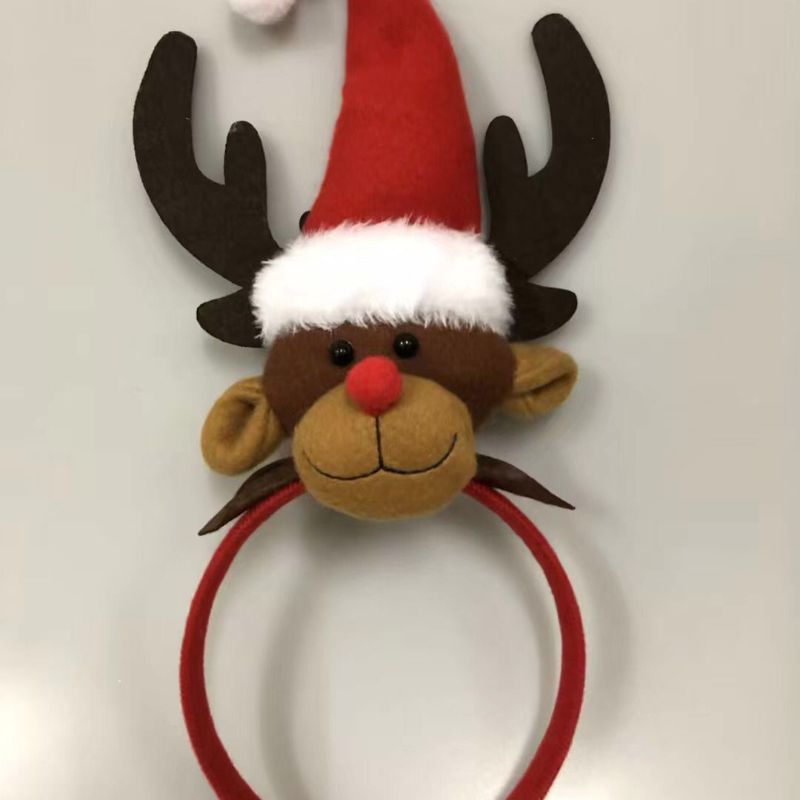 Christmas headbands, antler headbands, Christmas hair bands for children and adults, cotton deer hat headbands, party Christmas supplies and decorations Application Scenario