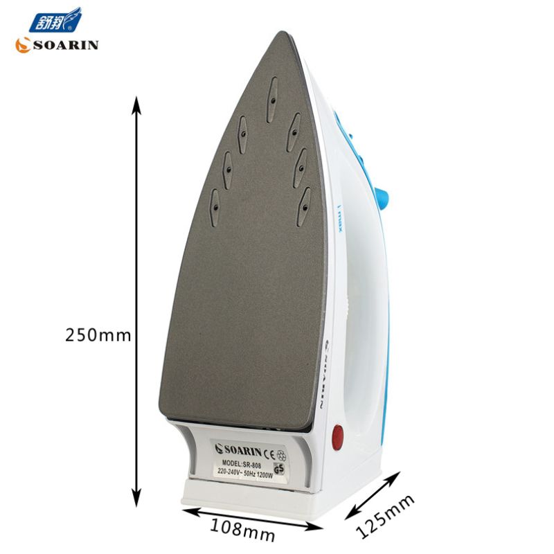 Export English Regulation Household Steam Iron Hotel Gifts Custom Teflon Board Sr-808 Fluorine Plate Specification drawing