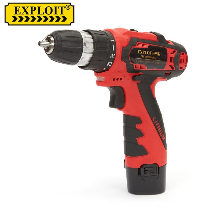 EXPLOIT 12v brushed electric drill set 552064A