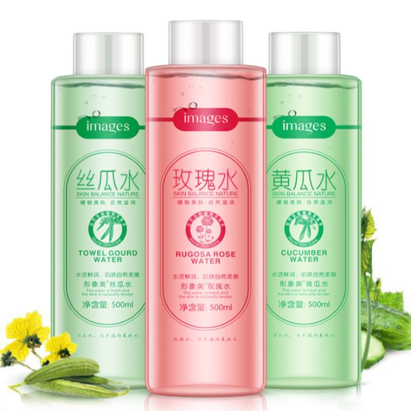 Image beauty loofah water pore constricting refreshing oil control moisturizing moisturizing Rose toner toner