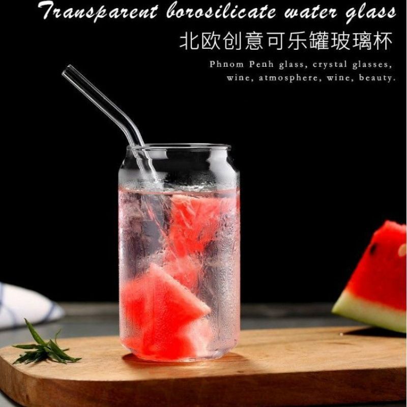 Glass cups, new cups, juice cups, bar beverage stores, red drinking cups, high borosilicate glass, creative milk cups details Picture