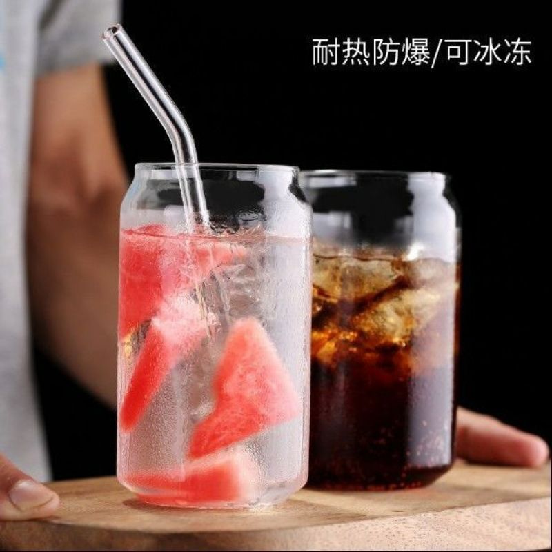 Glass cups, new cups, juice cups, bar beverage stores, red drinking cups, high borosilicate glass, creative milk cups