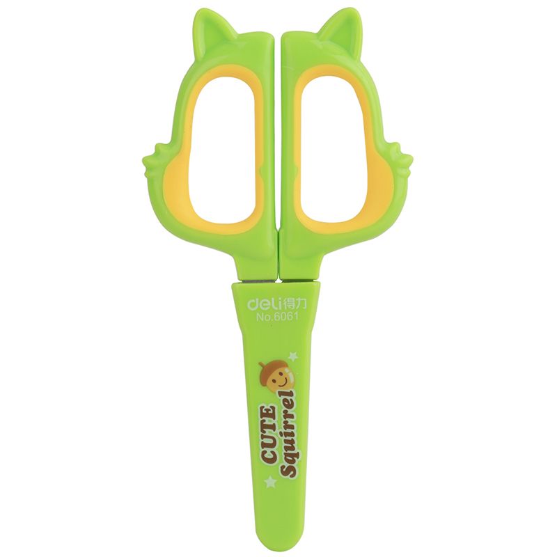 Deli 6061 student cartoon Scissors Item Picture