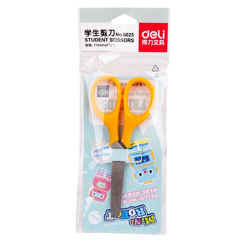 Deli 6025 student scissors Specification image