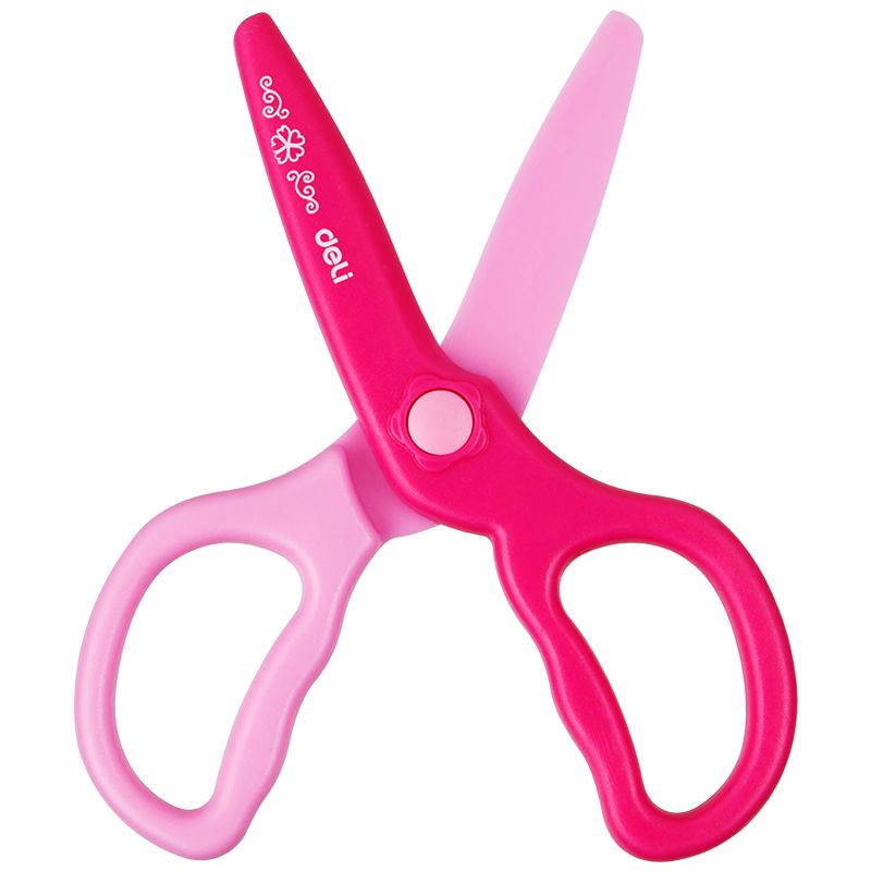 Deli 6067 Children's plastic scissors details Picture
