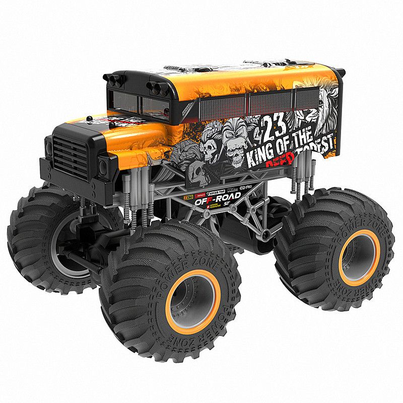 1:16 Bigfoot off-road vehicle, Large wheel climbing remote control car, electric model, graffiti children's toy Specification image