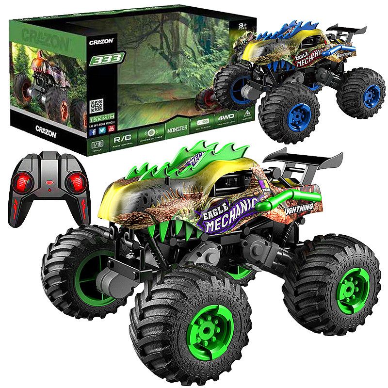 RC CR Bigfoot Remote Control Off-road Vehicle 1:16 Large wheel semi-climbing charging remote control vehicle