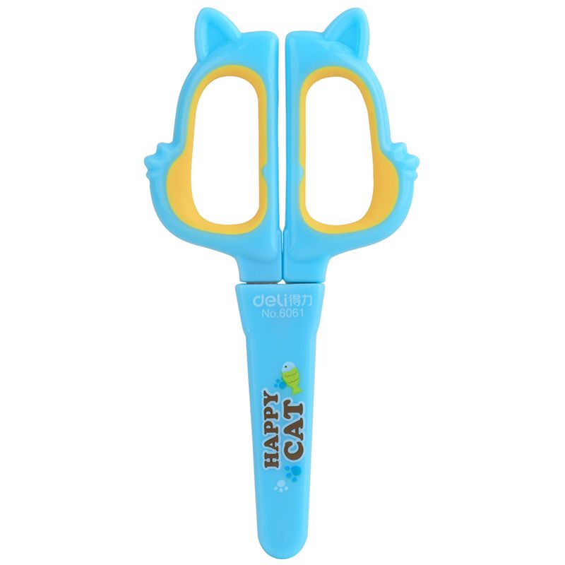 Deli 6061 student cartoon Scissors Specification image
