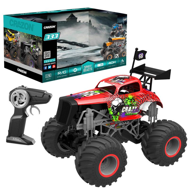 Large wheels, big feet, remote control car, charging, off-road climbing car, 1:16 scale climbing model car, children's foreign trade