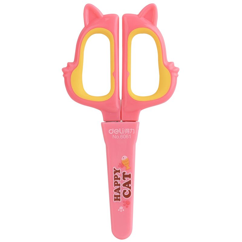 Deli 6061 student cartoon Scissors Application Scenario