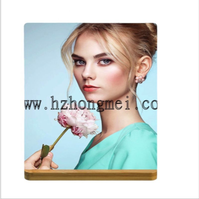 热升华铝板相框铝合金相框竹木底座长方形相框正方形摆台详情图5