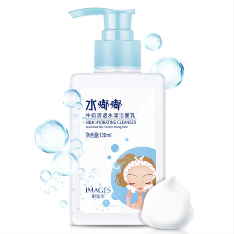 Imagi Milk Clear Permeable Cleanser hydrates, deep cleans and compact cleansers