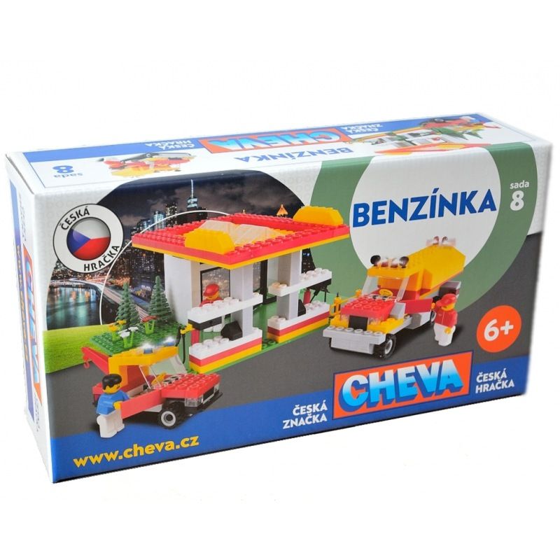 捷克进口玩具CHEVA#8 加油站套件图
