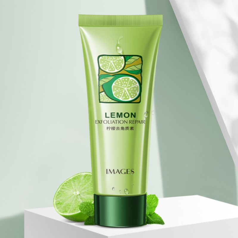 Image beauty lemon exfoliator moisturizing cleansing keratin to remove horny deep clean and tender skin