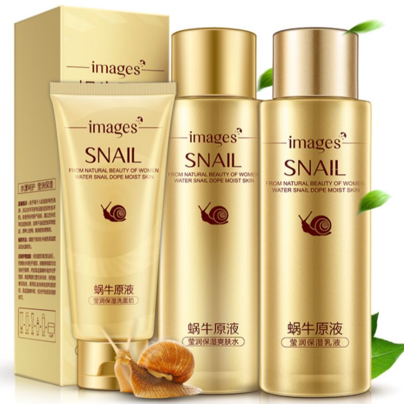 Image beauty snail original liquid three sets of Ying Moisturizing Cleanser moisturizing toner moisturizing cream