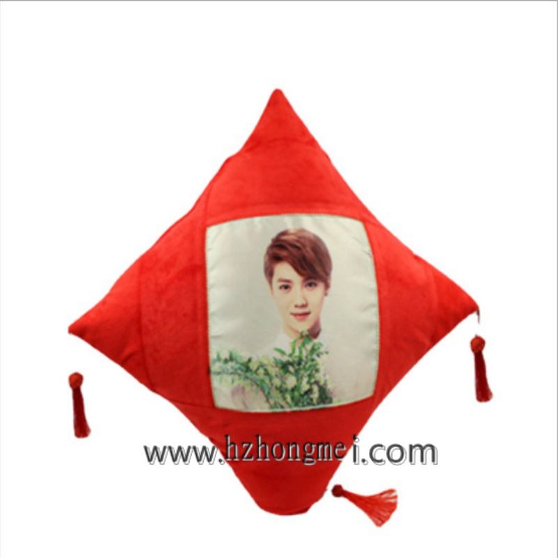 DIY个性热转印抱枕 带穗空白抱枕 带结转印抱枕 45*45cm