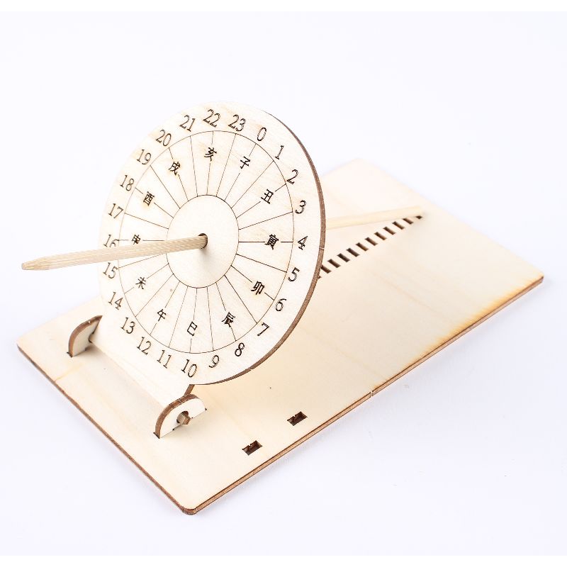diy sundial toys for children, handmade sun clocks for primary school students, popular science learning, ancient timekeepers Item Picture