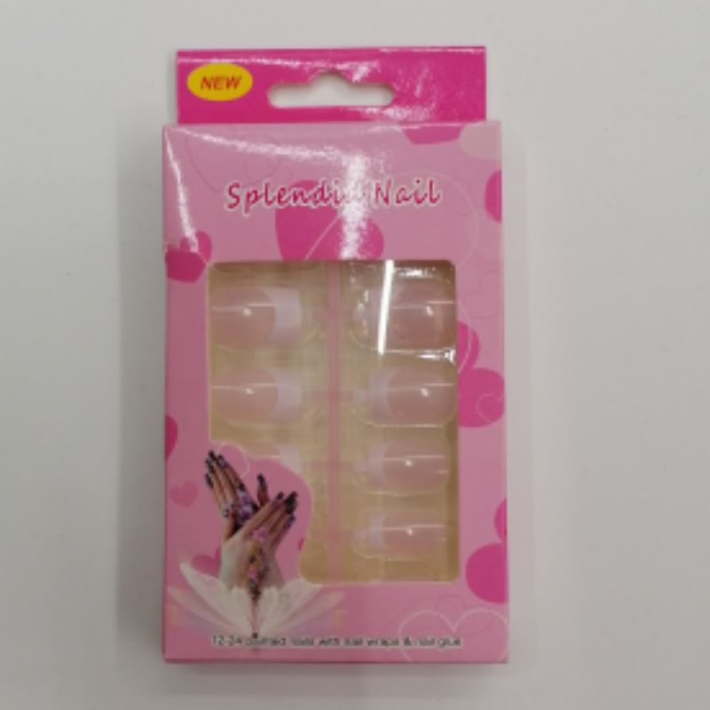 Printed French nail art wear nail pieces Specification image