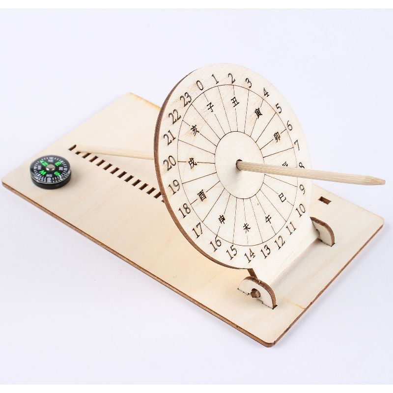 diy sundial toys for children, handmade sun clocks for primary school students, popular science learning, ancient timekeepers Specification image