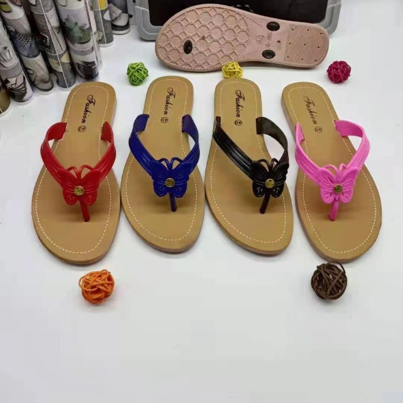 Flat Candy Color Odorless Flip Flops 388-114 Flip-Flops Female Durable Multi-Color Option Can Be Customized Foreign Trade Order Quantity Is Superior Specification drawing