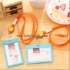 New brand of cartoon cute color hard plastic name tag holders, PVC employee ID card holders for wholesale details Picture