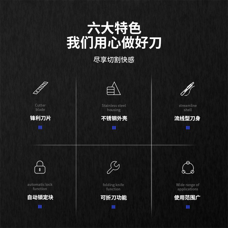 Deli 2034 Utility knife details Picture