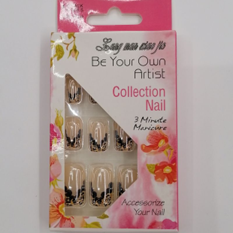 3D printed color nail stickers for wearing nail plates details Picture