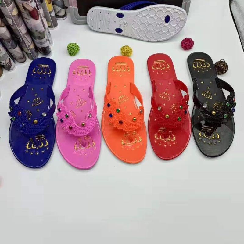 Flat Candy Color Odorless Flip Flops 388-113 Flip-Flops Women Can Wear Multi-Color Optional Custom Foreign Trade Order Quantity Is Superior details Picture