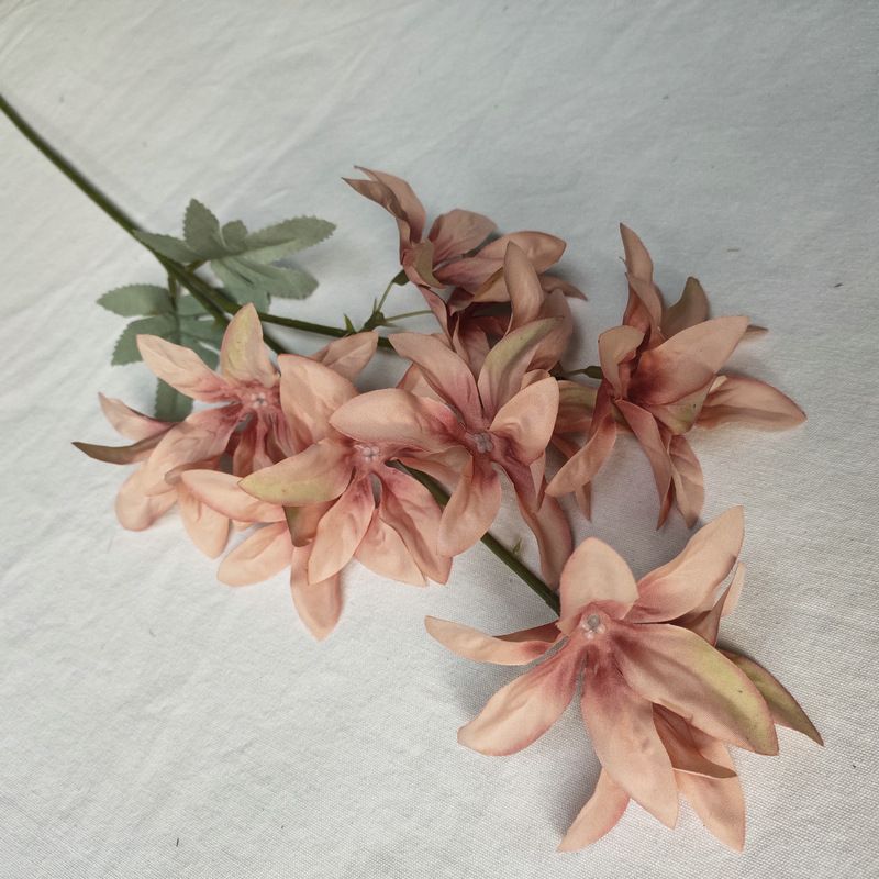 Long-branch tiger orchid artificial flowers, home and hotel decoration ornaments, artificial artificial flowers, wedding photo props