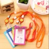 New brand of cartoon cute color hard plastic name tag holders, PVC employee ID card holders for wholesale Specification image