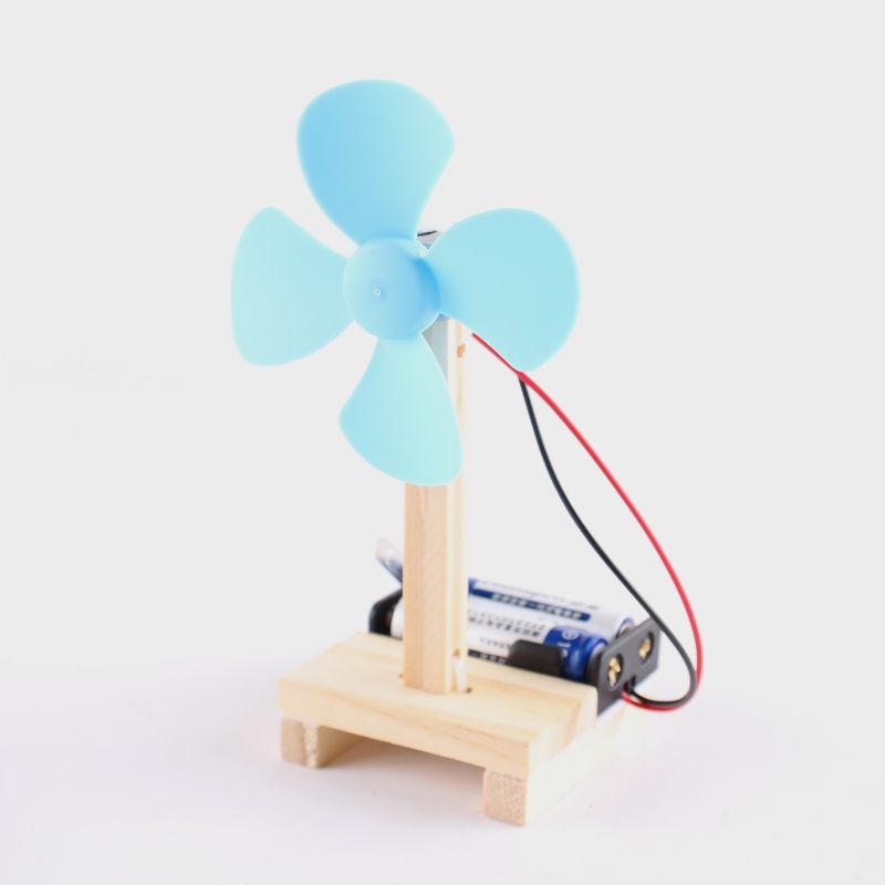 Junior high school and primary school students' science and technology DIY electric fans, children's science small projects, educational toys, steam education Specification image