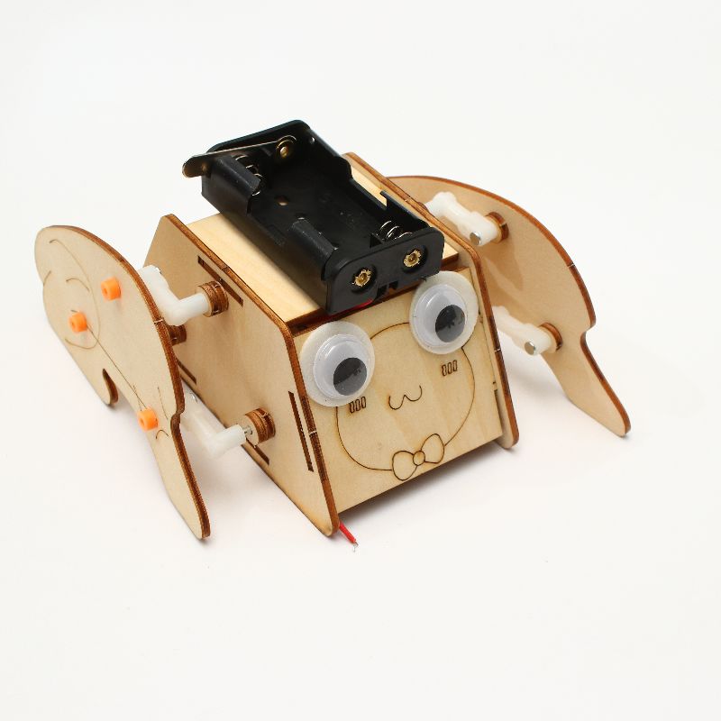 科技小制作DIY跳跳蛙幼儿儿童科学实验益智玩具STEM教育图