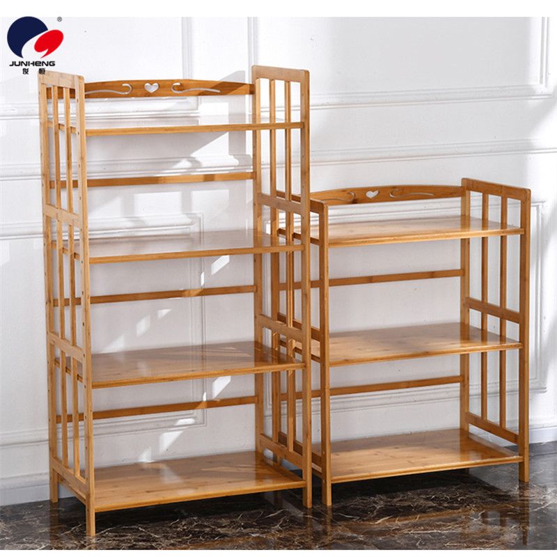 Bamboo kitchen storage rack, microwave oven rack, floor-standing storage rack, kitchen storage rack, oven rack, solid wood storage rack pic 10