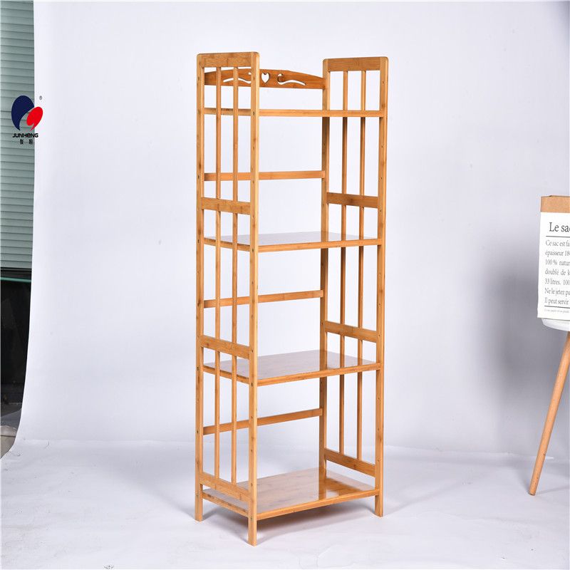 Bamboo kitchen storage rack, microwave oven rack, floor-standing storage rack, kitchen storage rack, oven rack, solid wood storage rack Specification image