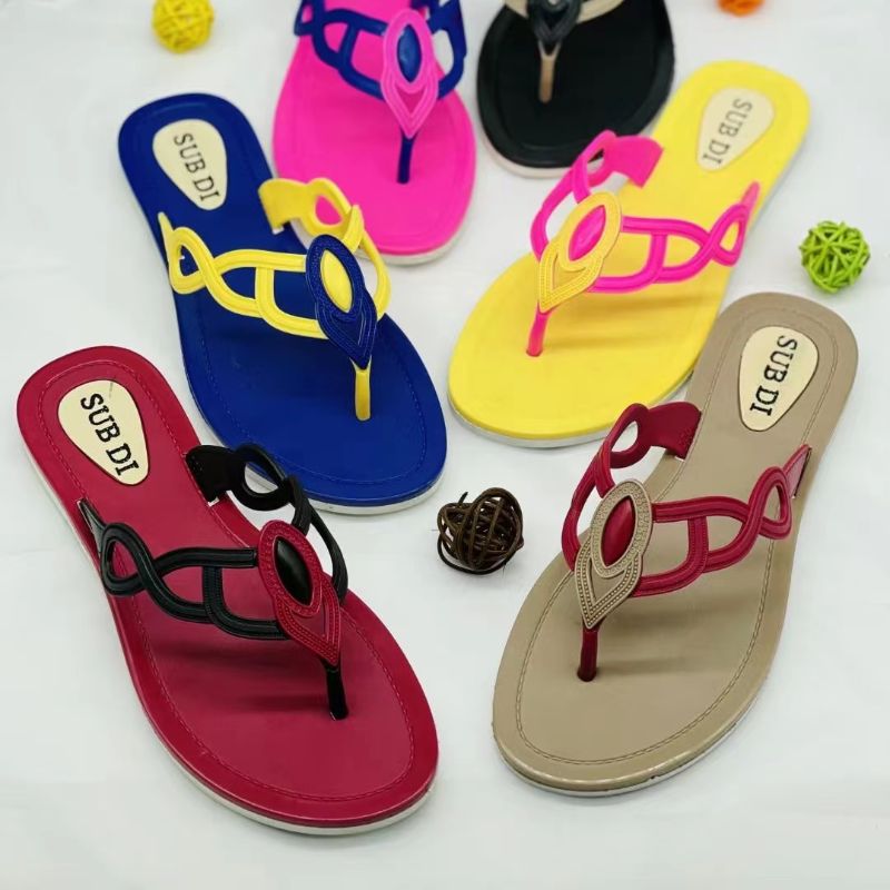 Flip-Flops Women Can Wear Multi-Color Optional Custom Foreign Trade Order Quantity From The Best Flat Candy Color No Smell Sandals 388-27