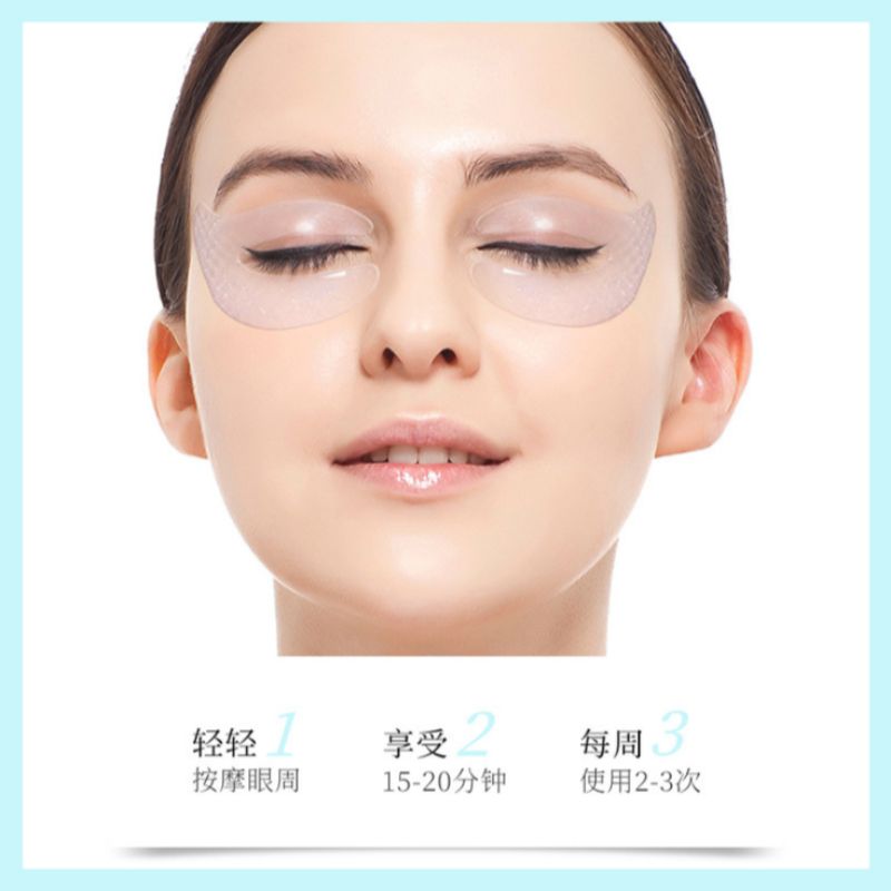 Image beauty crystal eye film nicotinamide eye patch gently moisturize fade eye lines moisturizing eye patch details Picture