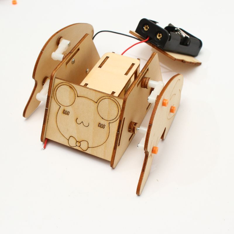 DIY Science and technology gadgets: Jumping Frog, children's science Experiment, Educational toys, STEM education Specification image
