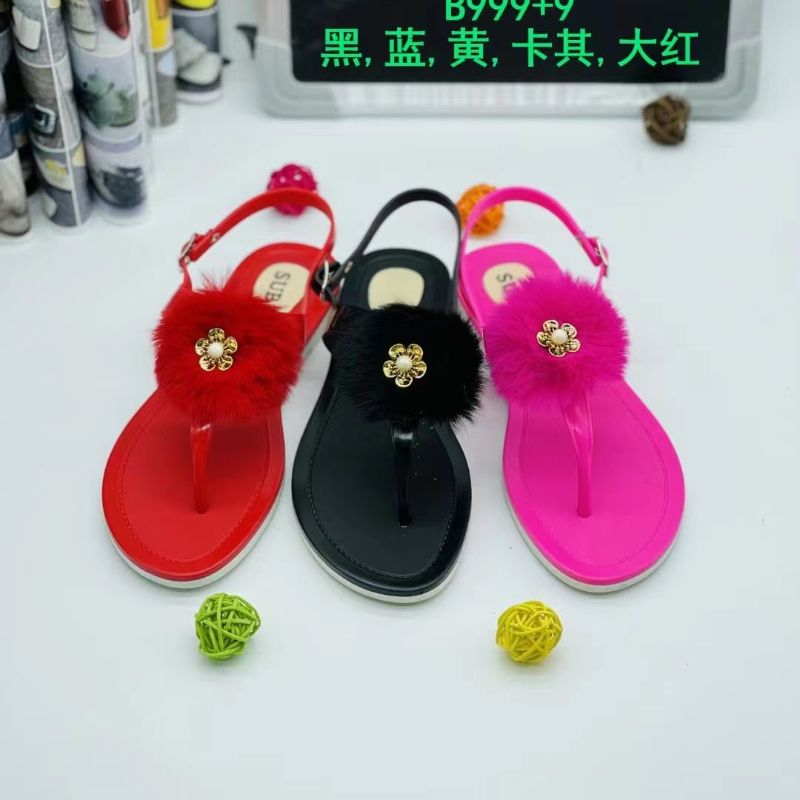 Flip-Flops Women Can Wear Multi-Color Optional Custom Foreign Trade Order Quantity From The Best Flat Candy Color No Smell Sandals 388-27 Specification drawing