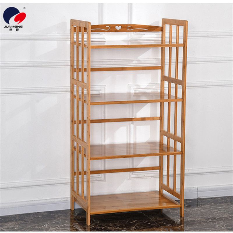 Bamboo kitchen storage rack, microwave oven rack, floor-standing storage rack, kitchen storage rack, oven rack, solid wood storage rack pic 11