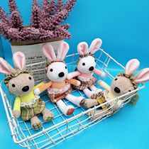 New cartoon scented Lolita bunny plush toy dress Princess rabbit doll backpack pendant key chain