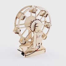 电动摩天轮模型手工DIY科技小制作木质拼装益智玩具物理实验器材