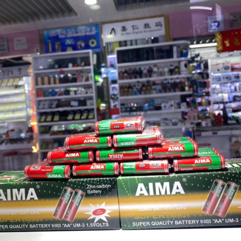 AIMA 5号电池 AA地摊玩具遥控器1.5V碳性干