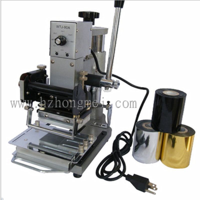 90-type hot stamping machine, card hot stamping machine, manual hot stamping machine, hot stamping equipment Application Scenario