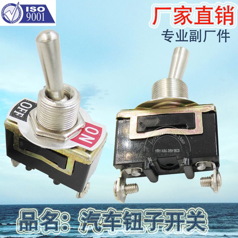 Factory direct sales: 2-plug screw foot toggle button car toggle switch car toggle 15A 250VAC KN3C-101 E-Ten1021