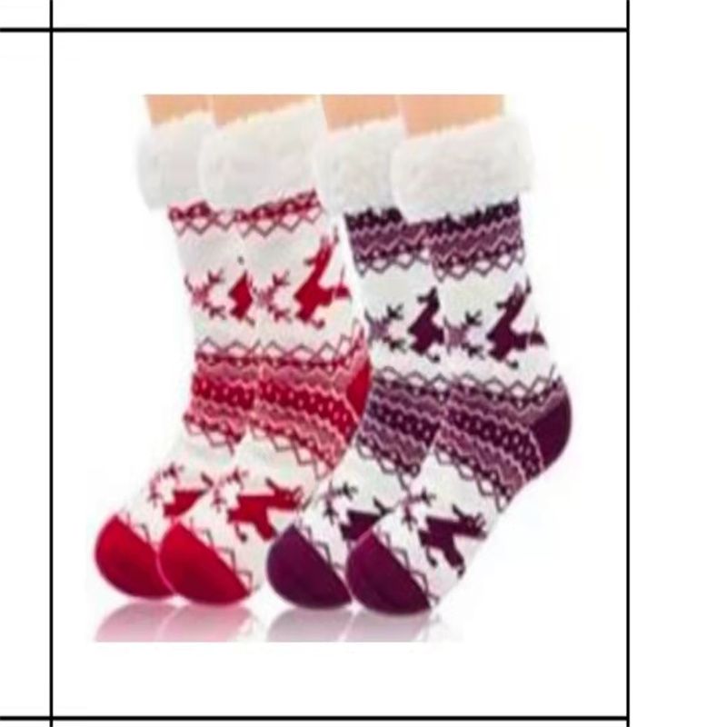 女士毛线加厚长筒袜地板袜地毯袜套腈纶毛线袜子女男袜10