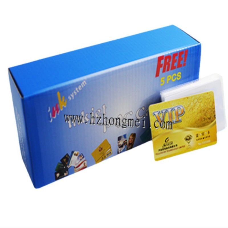 The BK-1PVC white card certificate printer is used for direct printing of white cards and inkjet printing of white cards