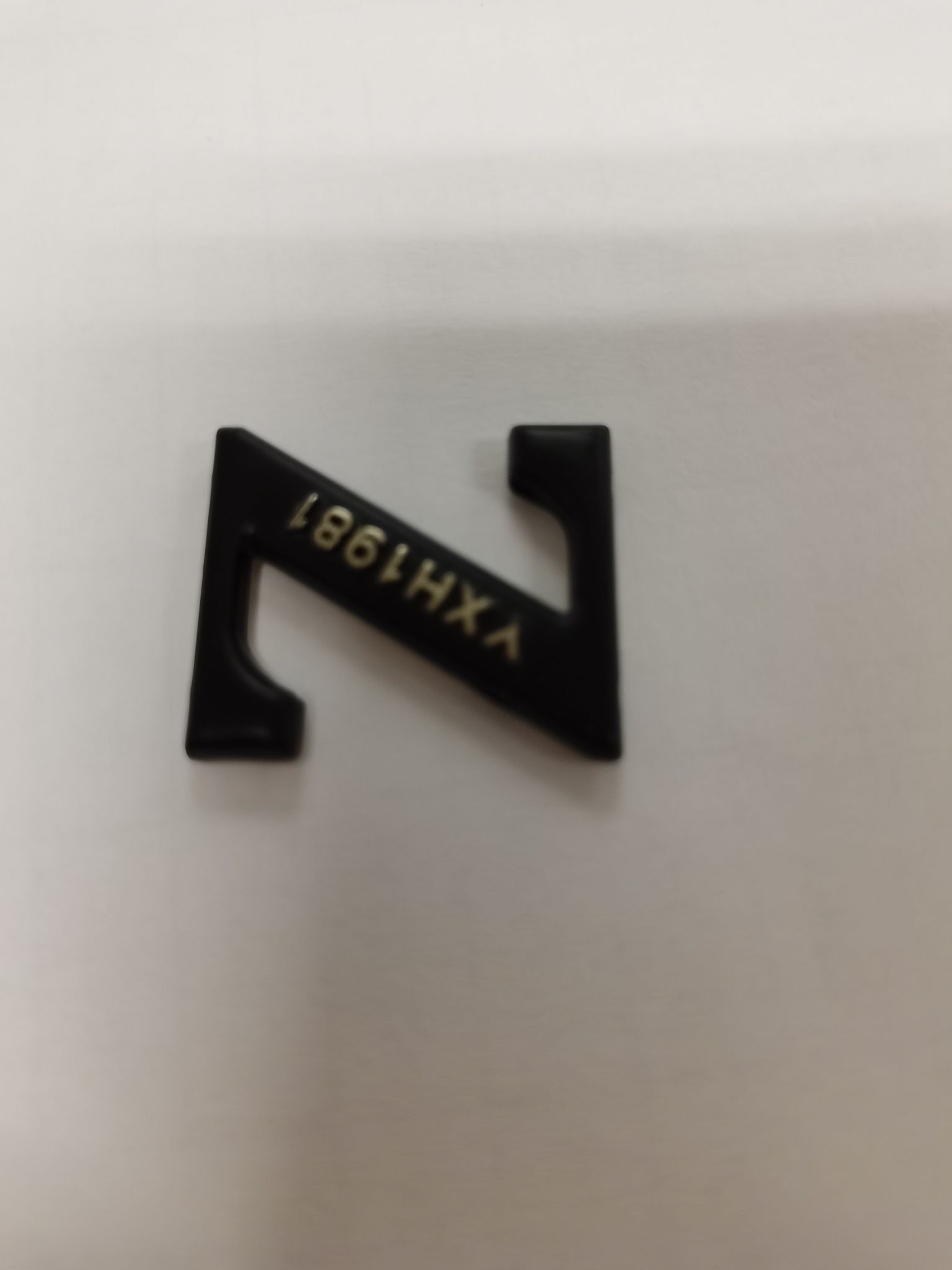 Z Word Black Clothing Accessories Bag Hardware Decoration Buckle Bag Needle Buckle Clothing Shoelace Accessories Metal Square Buckle Jewelry Day Word Buckle Shoe Buckle Wholesale Specification drawing